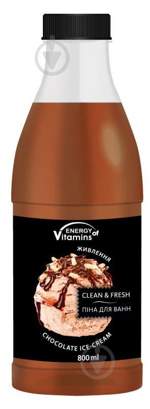 Піна Energy of Vitamins Chocolate ice-cream (Шоколадне морозиво) 800 мл - фото 1