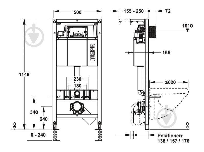 Инсталляция для унитаза REHAU 896512336 - фото 2 Инсталляция для унитаза REHAU 896512336 - фото 2