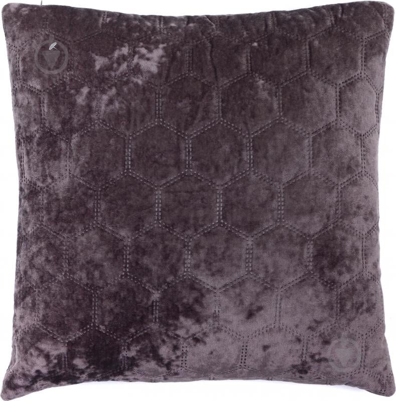 Подушка декоративна Greek Velvet 45x45 см антрацит La Nuit - фото 2