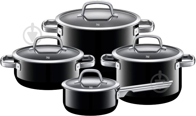 Набор кастрюль WMF с крышками Fusiontec Mineral Black - фото 1