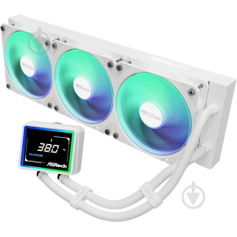 Система водяного охолодження ASRock Challenger White 360 Digital - фото 2