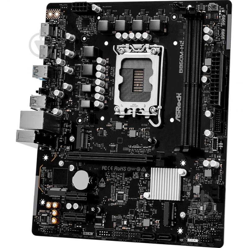 Материнская плата ASRock B860M-H2 (Socket 1851, Intel B860, micro ATX) - фото 3