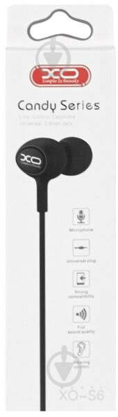 Наушники Xo S6 Encok black (11369) - фото 2 Наушники Xo S6 Encok black (11369) - фото 2