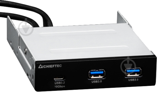 USB-хаб Chieftec в панель 3.5" 2XUSB 3.0 TYPE-A + 1XUSB 3.0 TYPE-C (MUB-3003C) - фото 1