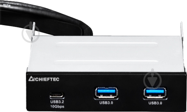 USB-хаб Chieftec в панель 3.5" 2XUSB 3.0 TYPE-A + 1XUSB 3.0 TYPE-C (MUB-3003C) - фото 2