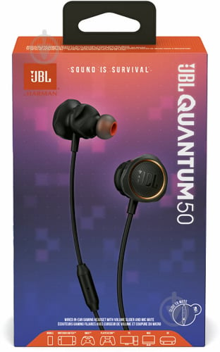 Гарнитура игровая JBL Quantum 50 black (JBLQUANTUM50BLK) - фото 7