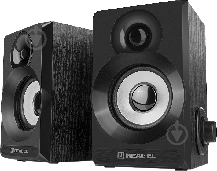 Акустическая система Real-el S-200 2.0 black (EL121200008) - фото 1