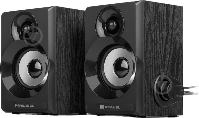 Акустическая система Real-el S-200 2.0 black (EL121200008) - фото 5