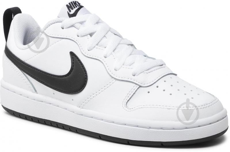 Кросівки дитячі демісезонні Nike COURT BOROUGH LOW 2 (GS) BQ5448-104 р.39 білі - фото 2