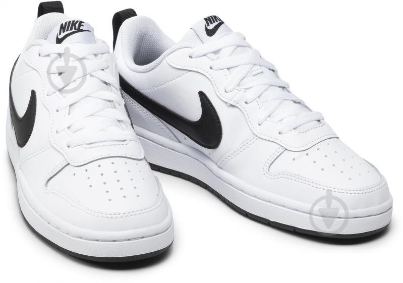 Кросівки дитячі демісезонні Nike COURT BOROUGH LOW 2 (GS) BQ5448-104 р.39 білі - фото 3