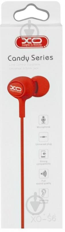 Наушники Xo S6 red (11371) - фото 3