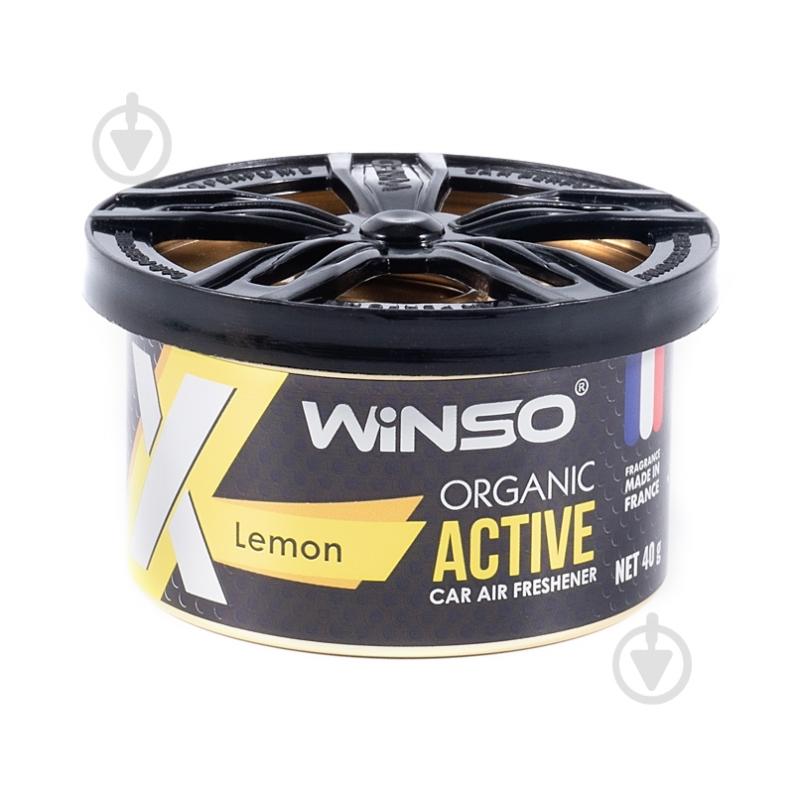 Ароматизатор подвесной WINSO Organic X Active Lemon 533680 40 мл - фото 1