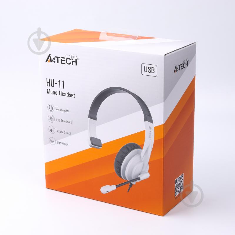 Наушники A4Tech (HU-11 (Black + White)) - фото 4