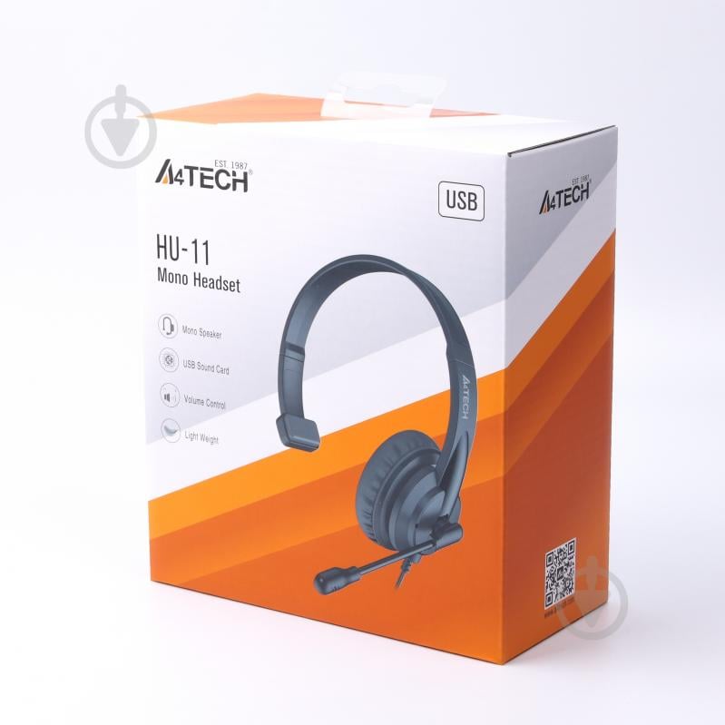 Наушники A4Tech HU-11 (Black) black (HU-11 (Black)) - фото 4