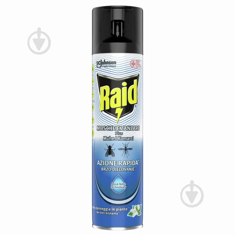 Аэрозоль Raid против летающих насекомых 400 мл - фото 1