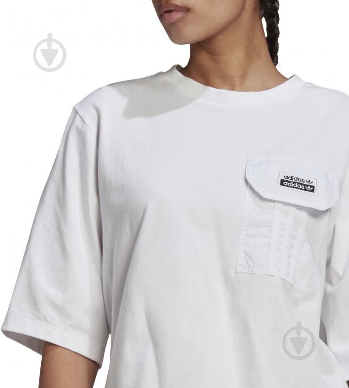 Футболка Adidas TEE GN4251 р.M белый - фото 5