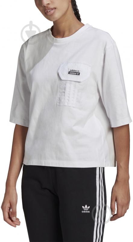 Футболка Adidas TEE GN4251 р.M белый - фото 3