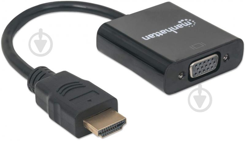 Перехідник Intracom HDMI M - VGA F 0,3 м чорний (151467) - фото 2