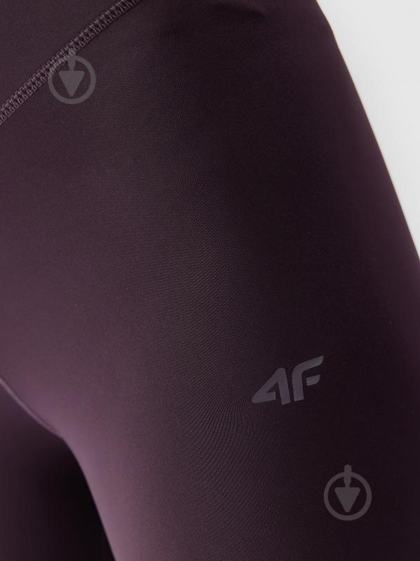 Лосини 4F TIGHTS FNK F154 4FAW23TFTIF154-60S р.S бордовий - фото 4