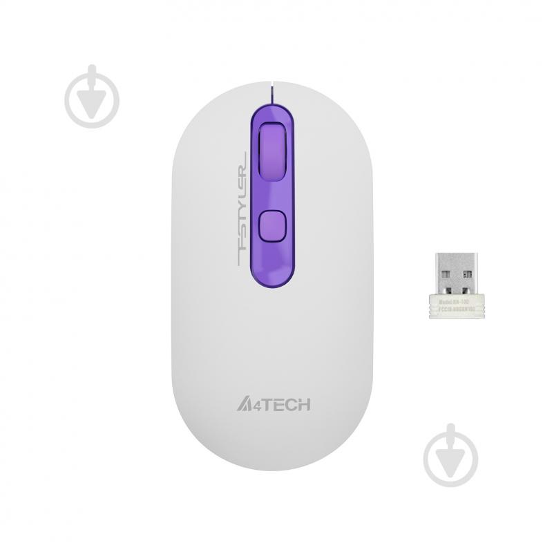 Мышка A4Tech бездротова violet (FG20 (Tulip)) - фото 1