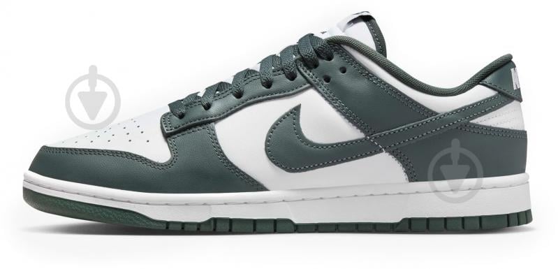 Кроссовки чоловічі демісезонні Nike Dunk Low Retro DV0833-111 р.44,5 бело-зеленые - фото 1