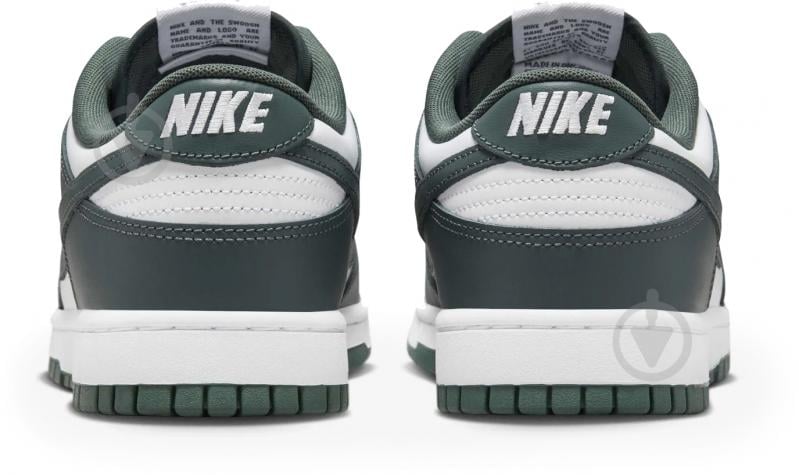 Кроссовки чоловічі демісезонні Nike Dunk Low Retro DV0833-111 р.44,5 бело-зеленые - фото 4