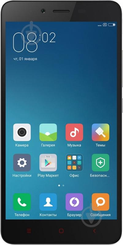 Смартфон Xiaomi Redmi Note 2/16GB grey - фото 1