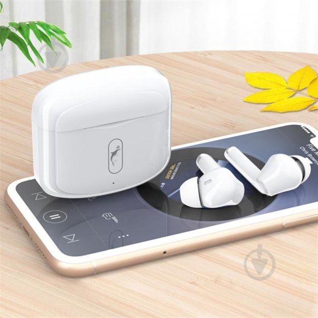 Bluetooth-гарнитура SkyDolphin TWS SL24 white (BTE-000179) - фото 2