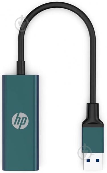 Перехідник HP USB 3.0 Type A - Ethernet RJ45 1000 Mb зелений (DHC-CT101) - фото 2