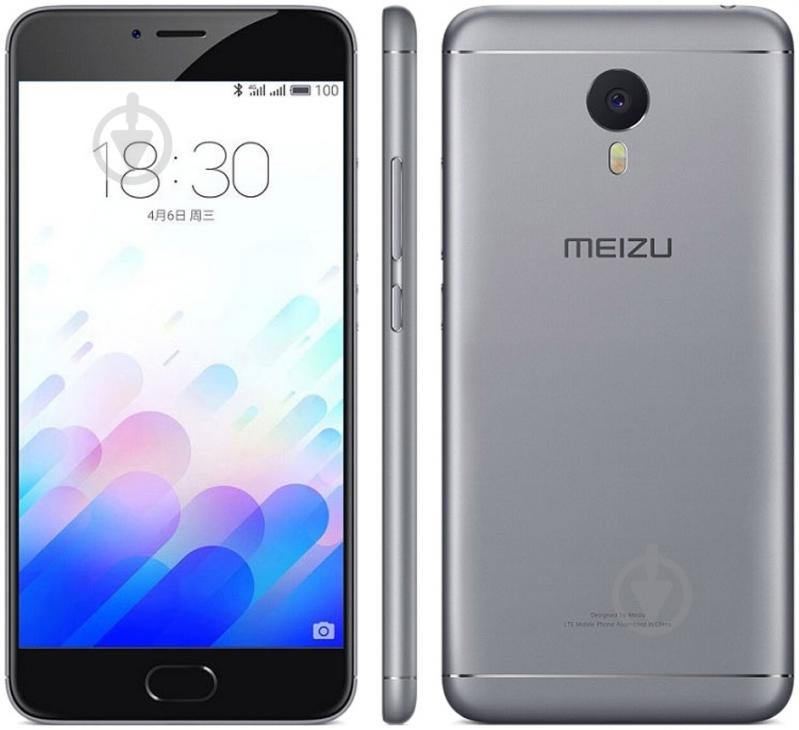 Смартфон Meizu M2 Note 2/16GB grey - фото 3