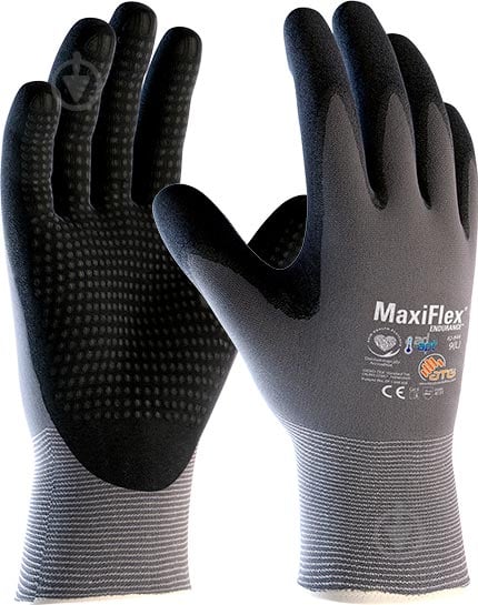 Рукавички ATG MaxiFlex Endurance Ad-apt захисні промислові з покриттям нітрил XS (6) 42-844 - фото 1