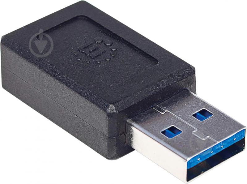 Перехідник Intracom USB3.1 Type-C (F) — USB3.0 Type-A (M) чорний (354714) - фото 2