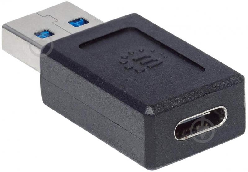 Перехідник Intracom USB3.1 Type-C (F) — USB3.0 Type-A (M) чорний (354714) - фото 5