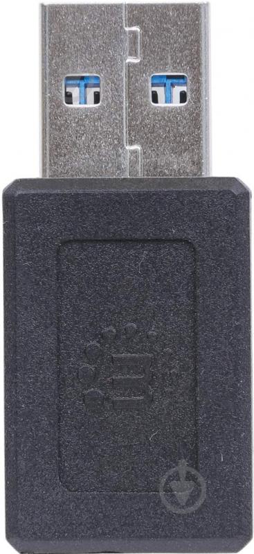 Перехідник Intracom USB3.1 Type-C (F) — USB3.0 Type-A (M) чорний (354714) - фото 6