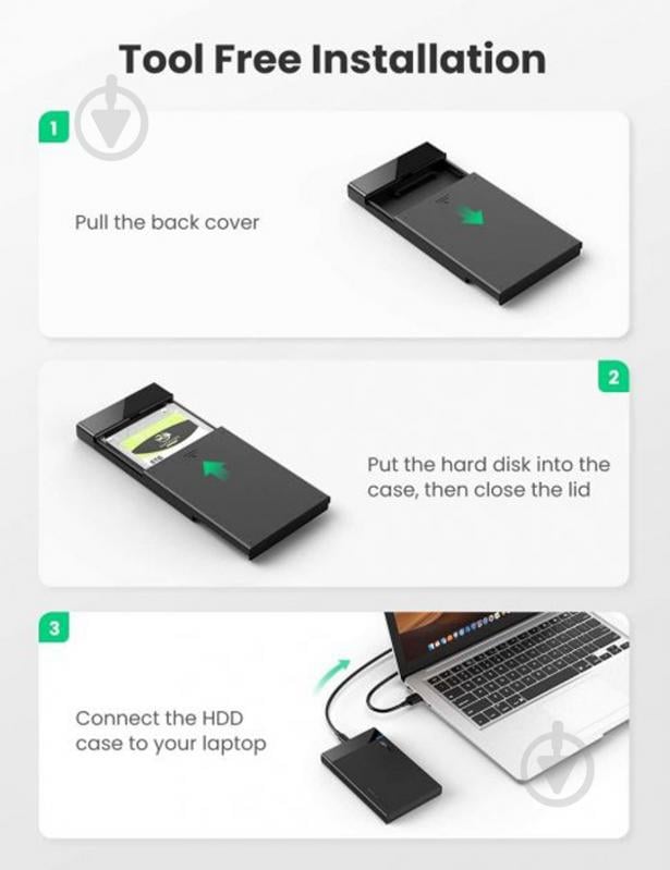 Внешний карман UGREEN 50743 - фото 7