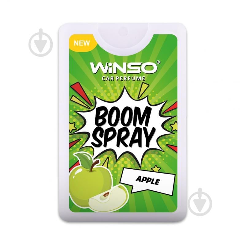 Ароматизатор подвесной WINSO BOOM Spray- Apple 992120 18 мл - фото 1