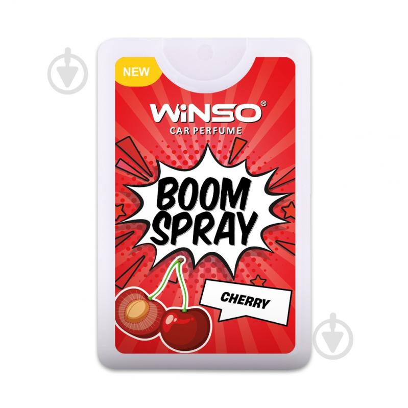 Ароматизатор подвесной WINSO BOOM Spray - Cherry 992140 18 мл - фото 1 Ароматизатор подвесной WINSO BOOM Spray - Cherry 992140 18 мл - фото 1