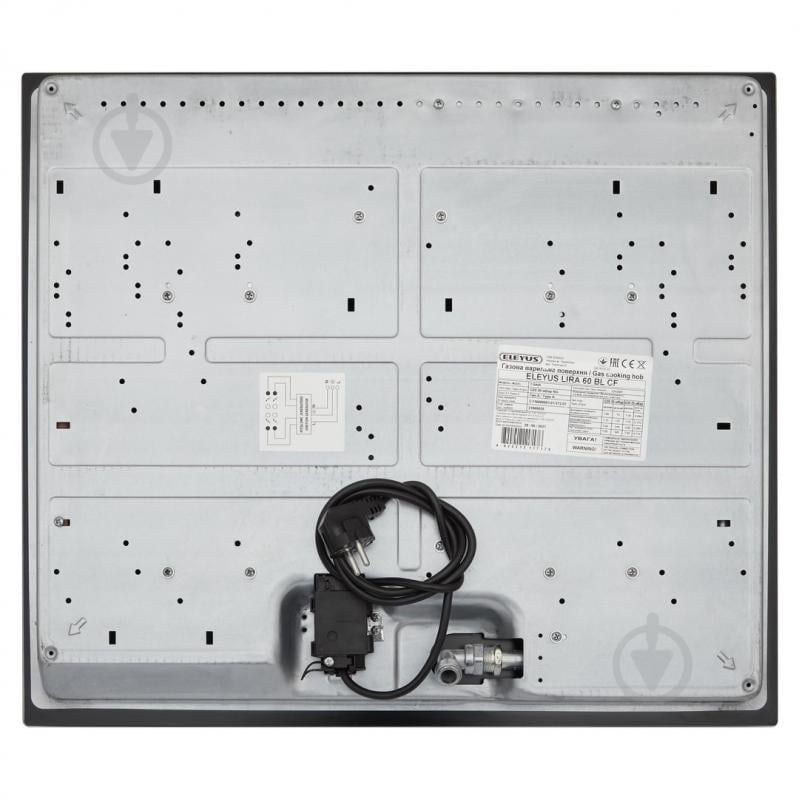 Варочная поверхность газовая Eleyus LIRA 60 BL CF - фото 2