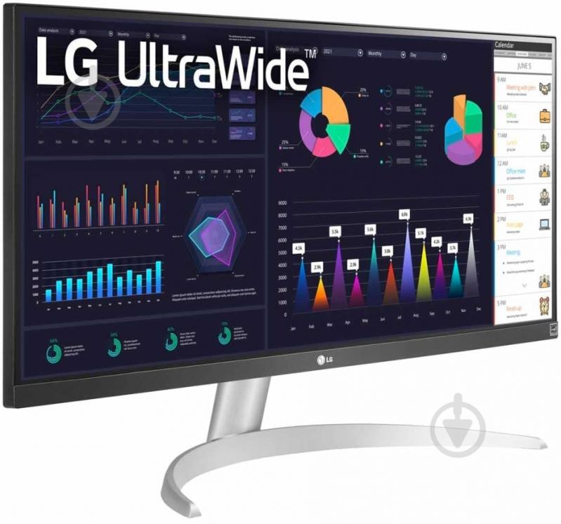 Монітор LG UltraWide 29WQ600-W 29" (29WQ600-W) - фото 3