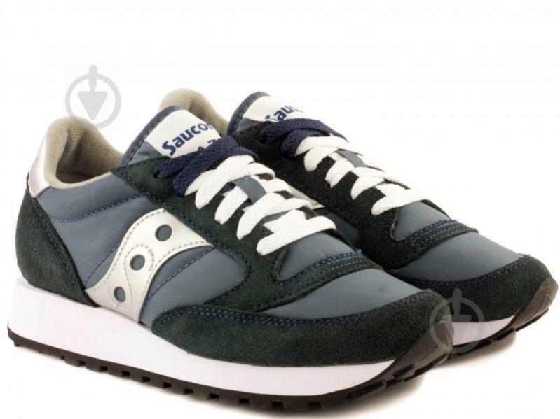 Кроссовки женские демисезонные Saucony JAZZ ORIGINAL 1044-2s р.36 черные с синим - фото 1