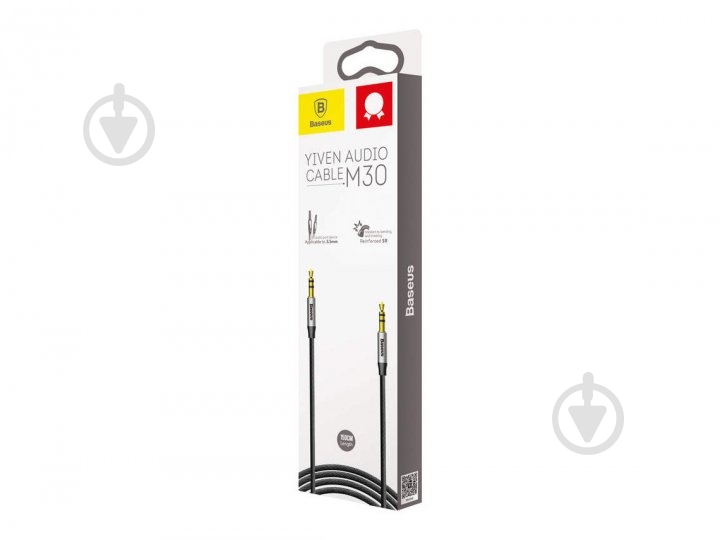 Кабель BASEUS Yiven Audio Cable M30 1.5 м 1,5 м black (CAM30-CS1) - фото 3 Кабель BASEUS Yiven Audio Cable M30 1.5 м 1,5 м black (CAM30-CS1) - фото 3