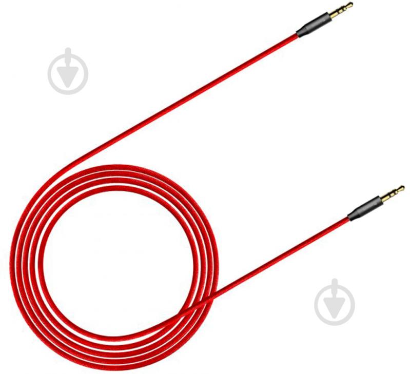 Кабель BASEUS аудіо Jack 3.5mm Baseus Yiven Audio Cable M30 M/M 1,5 м черный с красным (CAM30-C91) - фото 2