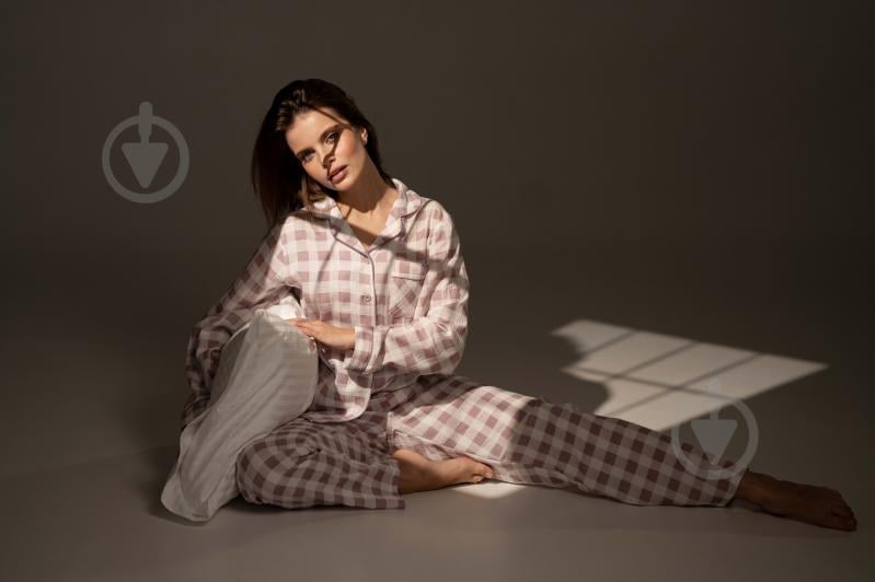 Пижама женская German Volf принт клетка р. L фиолетовый - фото 4 Пижама женская German Volf принт клетка р. L фиолетовый - фото 4