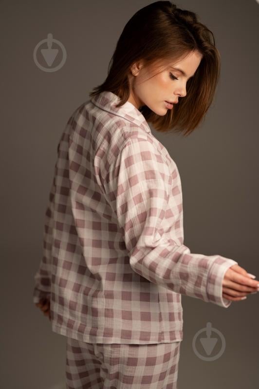 Пижама женская German Volf принт клетка р. L фиолетовый - фото 7 Пижама женская German Volf принт клетка р. L фиолетовый - фото 7