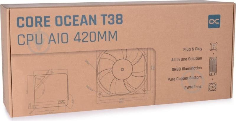 Система водного охлаждения Alphacool Core Ocean T38 AIO 420 mm (13054) - фото 10