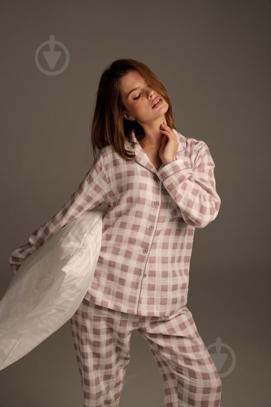 Пижама женская German Volf принт клетка р. M фиолетовый - фото 1 Пижама женская German Volf принт клетка р. M фиолетовый - фото 1