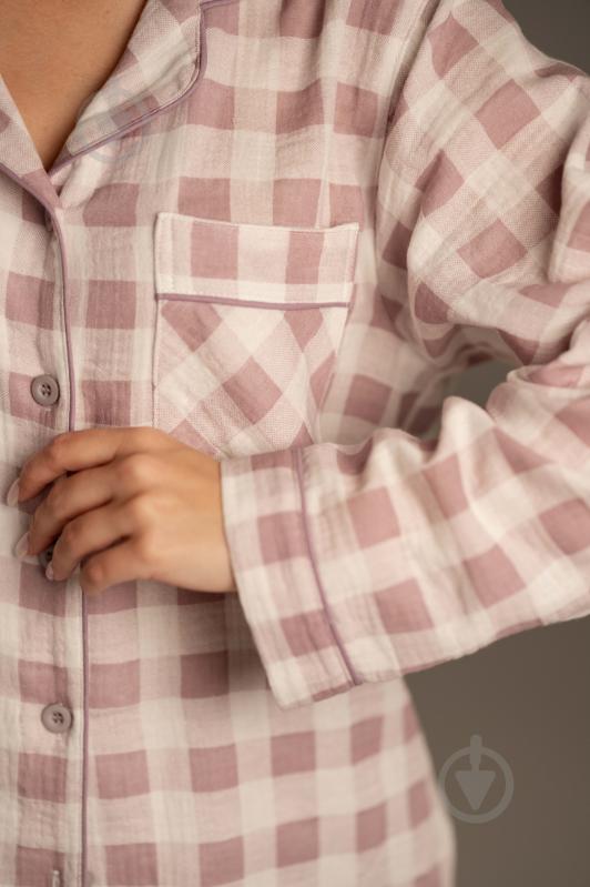 Пижама женская German Volf принт клетка р. M фиолетовый - фото 5 Пижама женская German Volf принт клетка р. M фиолетовый - фото 5