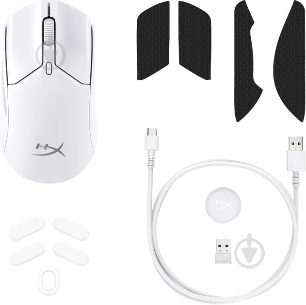 Мышь HyperX Pulsefire Haste 2 Mini Wireless white (7D389AA) - фото 8