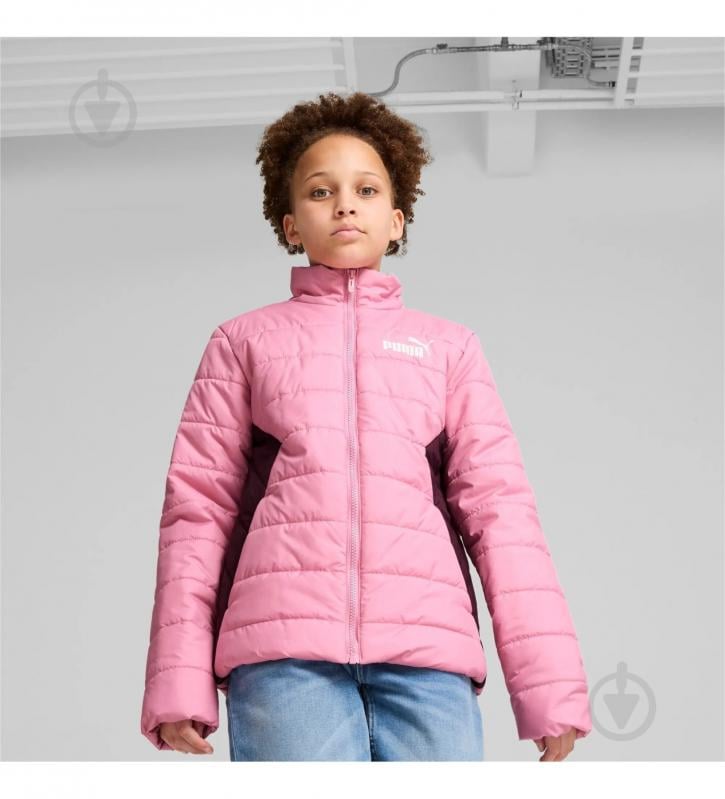 Куртка для дівчаток демісезонна Puma ESS PADDED JACKET 84985748 р.152 розовая - фото 3