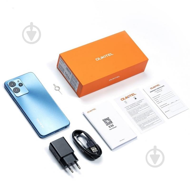 Смартфон Oukitel C32 8/128GB blue (6931940716628) - фото 9